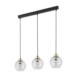 Lampa wisząca DEVI Transparent 3xE27 listwa