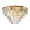 Lampa sufitowa MILANO fi 75cm złota kryształowa 12xE14