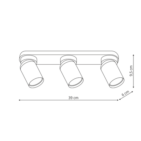 Light prestige Pointa 3 spot biały LP-6398/3WS WH