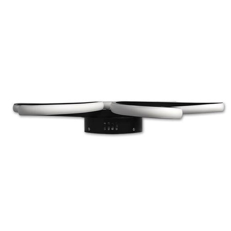 Plafon lampa LED Galaxis Virgo 77W 58x10 cm czarny + pilot	