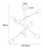 Lampa sufitowa K-4754 z serii CAMARA