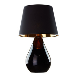 Lampka nocna LACRIMA Black/Gold 1xE27