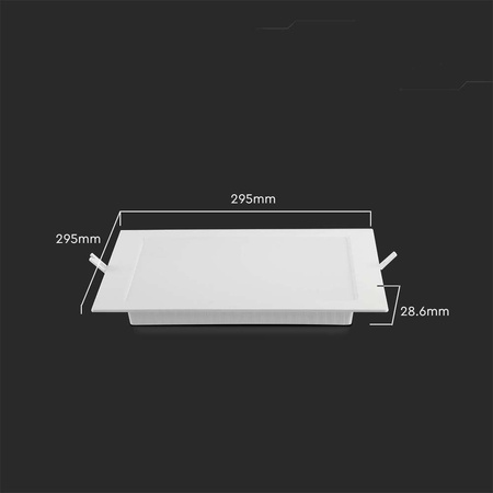 Panel LED Wpuszczany Premium Downlight 24W Kwadrat 300x300 3000K 2500lm