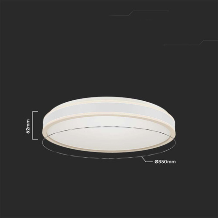 Plafon V-TAC 18W LED 3w1 Biały Okrągły fi.35cm VT-7779 4000K 1280lm