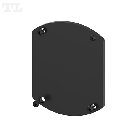 Zaślepka aluminiowa czarna P22-8 bez otworu (wkręty w komplecie) (nr kat 7722816)