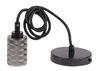 Zawiesie metalowe czarne lampa wisząca oprawa E27 31-04901
