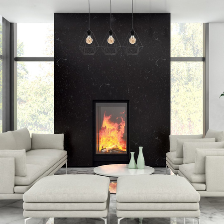 Lampa wisząca BASKET BLACK 3xE27 czarna