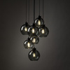 Lampa wisząca CUBUS GRAPHITE 7xE27 koło