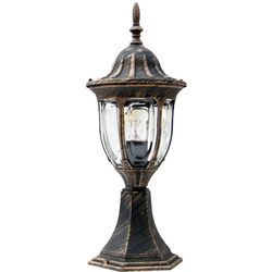 Lampa zewnętrzna FLORENCJA niska patyna  1xE27