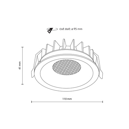  Tk Lighting NEXUS BLACK CCT 18W oczka podtynkowe 