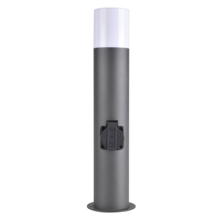 Lampa zewnętrzna DALLAS 44cm z gniazdem max 2500W grafit 1xE27