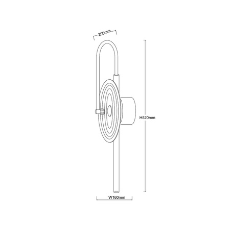 Kinkiet Plato transparentny LED CCT
