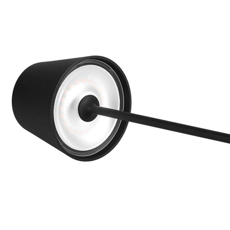Lampka Biurkowa Nocna V-TAC 1,5W LED Ładowanie Ściemnianie IP54 Czarna 
