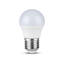 Żarówka LED V-TAC SAMSUNG CHIP 4,5W E27 G45 Kulka 3000K 470lm 5 Lat Gwarancji