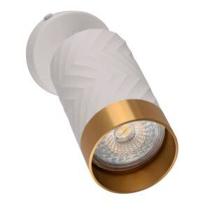 Lampa ścienno-sufitowa ARRAS 1 biało-złota GU10