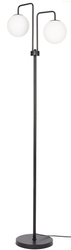Lampa stojąca podłogowa black białe kule MILANO CITY 2xE14