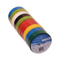 Taśma izolacyjna 19x20m mix kolor (10szt)