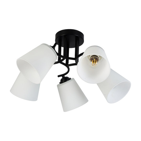 Lampa sufitowa Pafos Black 5xE27