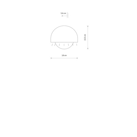 Kinkiet CABO LED 10W 3000K IP54 czarny 11804  Nowodvorski