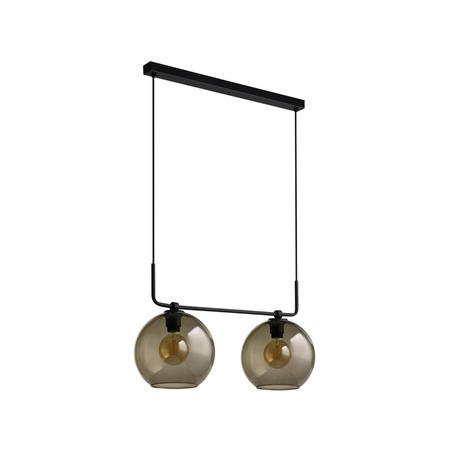 Nowodvorski Lampa wisząca szklane kule dymione MONACO
