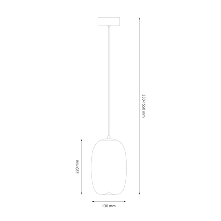 Lampa wisząca VASO 3 SMOKED 4W
