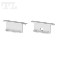 Komplet zaślepek bocznych szarych P14-2 do osłonki C15 (1 szt. z otworem, 1 szt bez otworu) (nr kat 7714201)