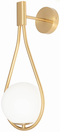 Kinkiet Milano Rosa złoty E14 mleczna kula