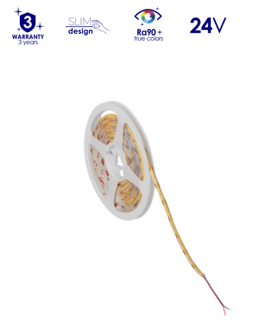 Taśma LCOB S 8W/m 24V 6500K IP20 wąska 5mm rolka 5m