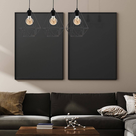 Lampa wisząca BASKET BLACK 3xE27 czarna