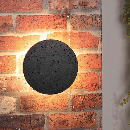 Oprawa Ścienna Kinkiet 12W V-TAC Czarny Okrągły IP65 VT-8612B-RD 3000K 1200lm