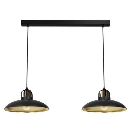 Lampa wisząca FELIX BLACK/GOLD 2xE27