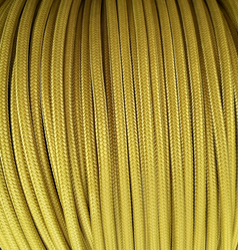 Dekoracyjny kabel w oplocie poliestrowym  2x0,75 Oliwka