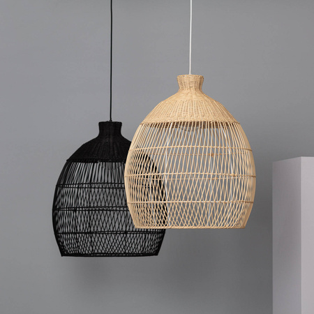 Naturalna lampa wisząca E27 Boho Fuyang