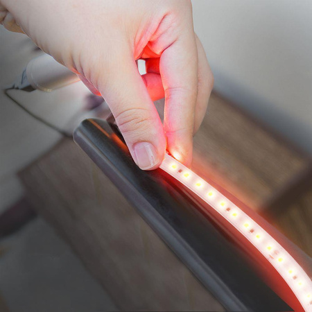 Taśma LED 230V V-TAC RĘKAW IP65 120LED/m 10,5W/m Rolka 50mb VT-2835 121-50M Kolor Czerowny