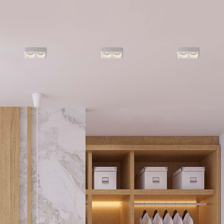 Oprawa Gipsowa V-TAC 2xGU10 Sufitowa Biała 150x80 VT-11011 3 Lata Gwarancji