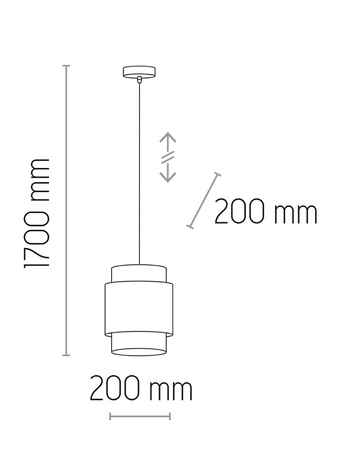 Lampa wisząca  Boho White 1xE27 20cm