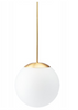 Lampa wisząca Mleczna szklana kula 20cm