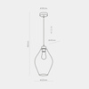 Lampa wisząca TULON GRAFIT 1xE27