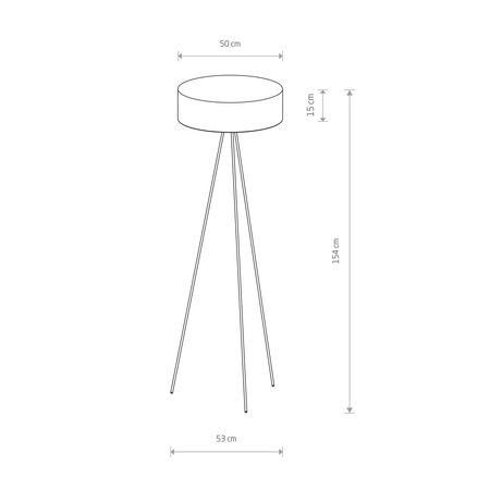 Nowodvorski Lampa podłogowa stojąca biała CADILAC 