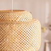Naturalna lampa wisząca bambusowa E27 Boho 
