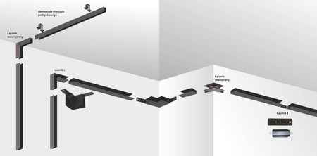 Magnetic - zestaw do montażu podtynkowego LP-E020-MAG-R KIT zestaw podtynkowy