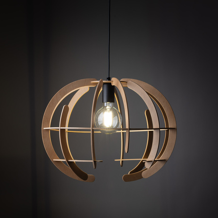 Lampa wisząca VENUS Wood 1xE27 M