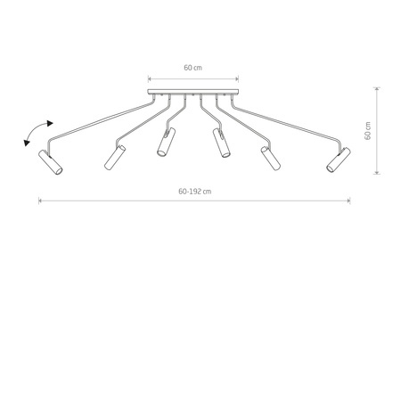 Nowodvorski Lampa sufitowa czarna EYE SUPER 