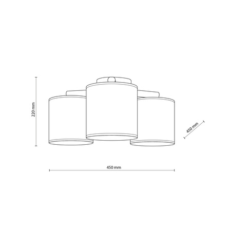 Lampa sufitowa DEVA NATURE 3xE27