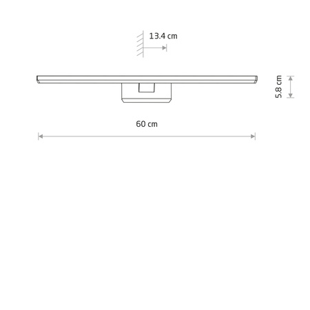 Nowodvorski Kinkiet chrom PICASSO LED 8131