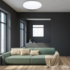 Sollux Lighting Plafon OZZY czarny LED kwadrat