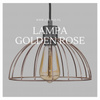 Lampa wisząca sufitowa GOLDEN ROSE metalowa LOFT