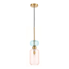 Szklana lampa wisząca MOLLY PINK 1xE14