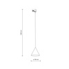 Tk Lighting TRACER CONO BEIGE 1xE27
