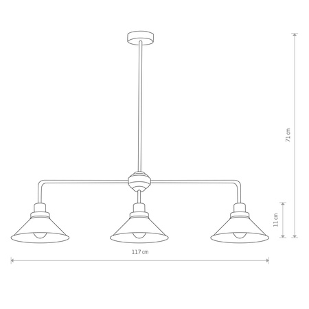 Nowodvorski Lampa sufitowa czarna metalowa CRAFT